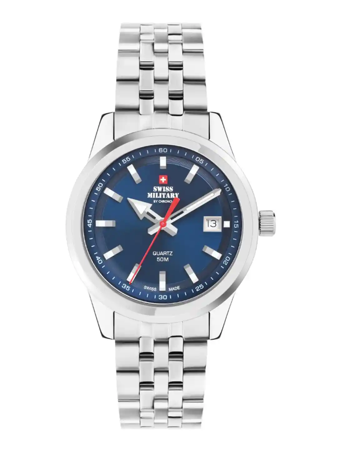 Buy Swiss Military by Chrono Men Blue Dial Swiss Made Watch