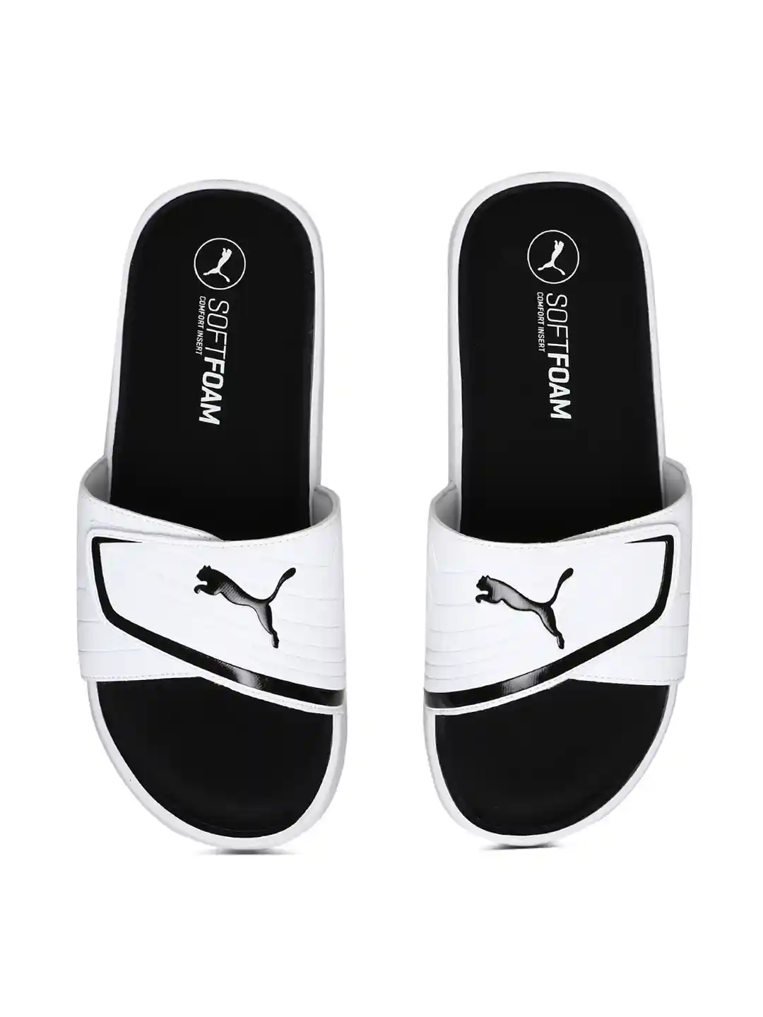 Puma Soft Foam Puma Starcat Slippers Puma Sfoam Slides Puma Men White Black  Starcat Sfoam