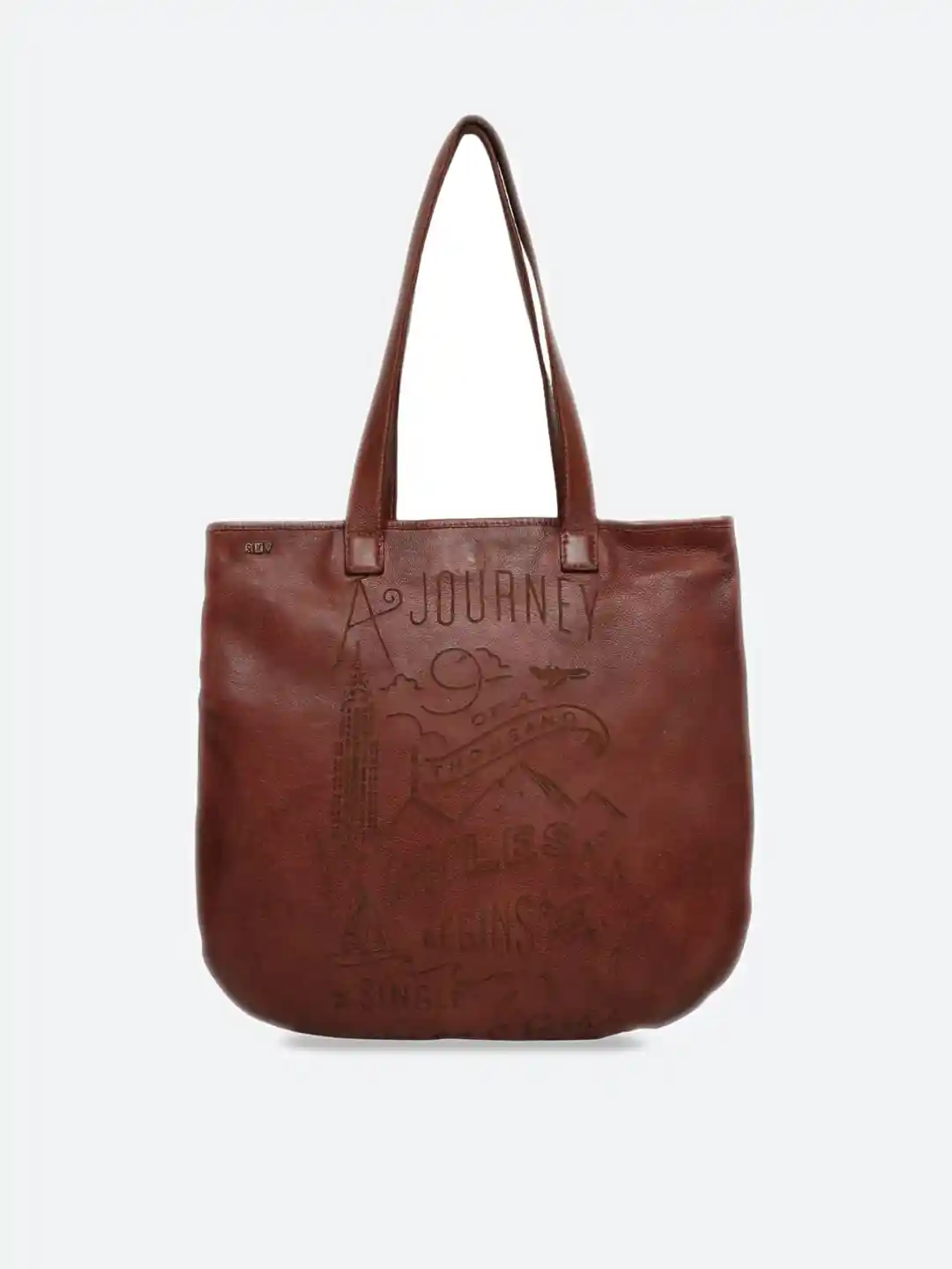 Buy ART N VINTAGE Typography Printed Leather Structured Shoulder