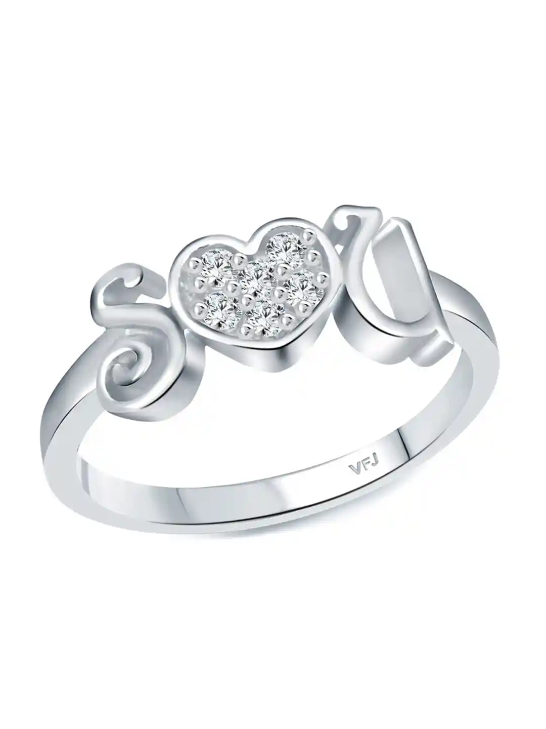 Finger Ring S Name Silver Ring Buy Vighnaharta Women Rhodium