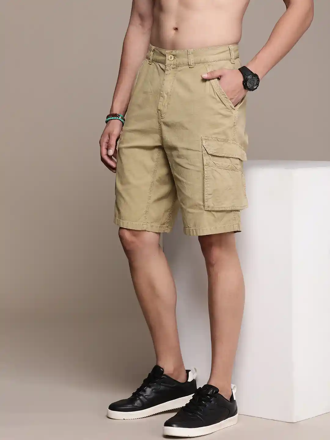 Myntra One One Cargo Shorts One Friday Boys Cargo Regular Fit Shorts