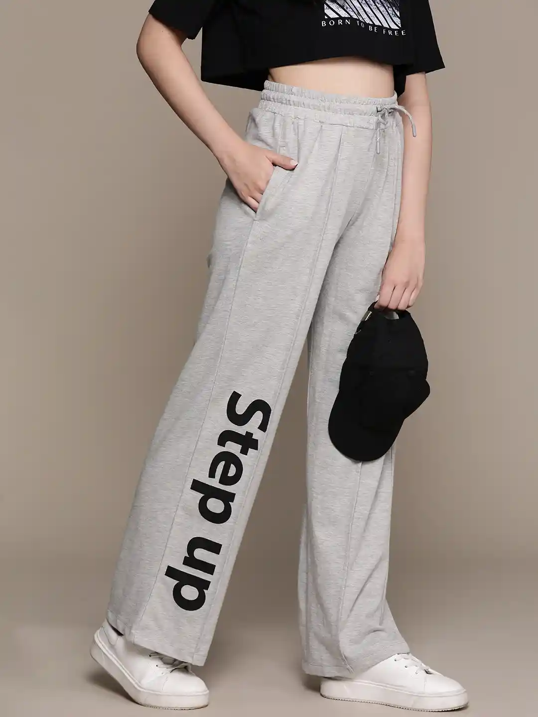 Buy The Roadster Lifestyle Women Wide Leg Printed Track Pants