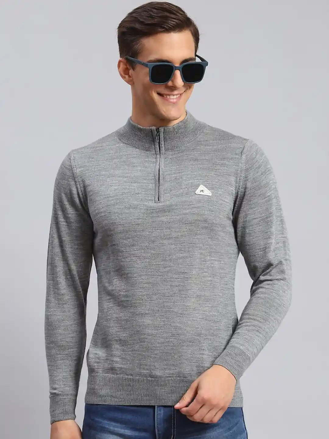 Buy Monte Carlo High Neck Half Zipper Pullover Sweater Sweaters