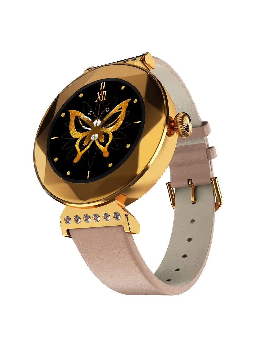 Fire-Boltt Emerald Gemstone-Studded Smartwatch With HD Display  Wireless charging