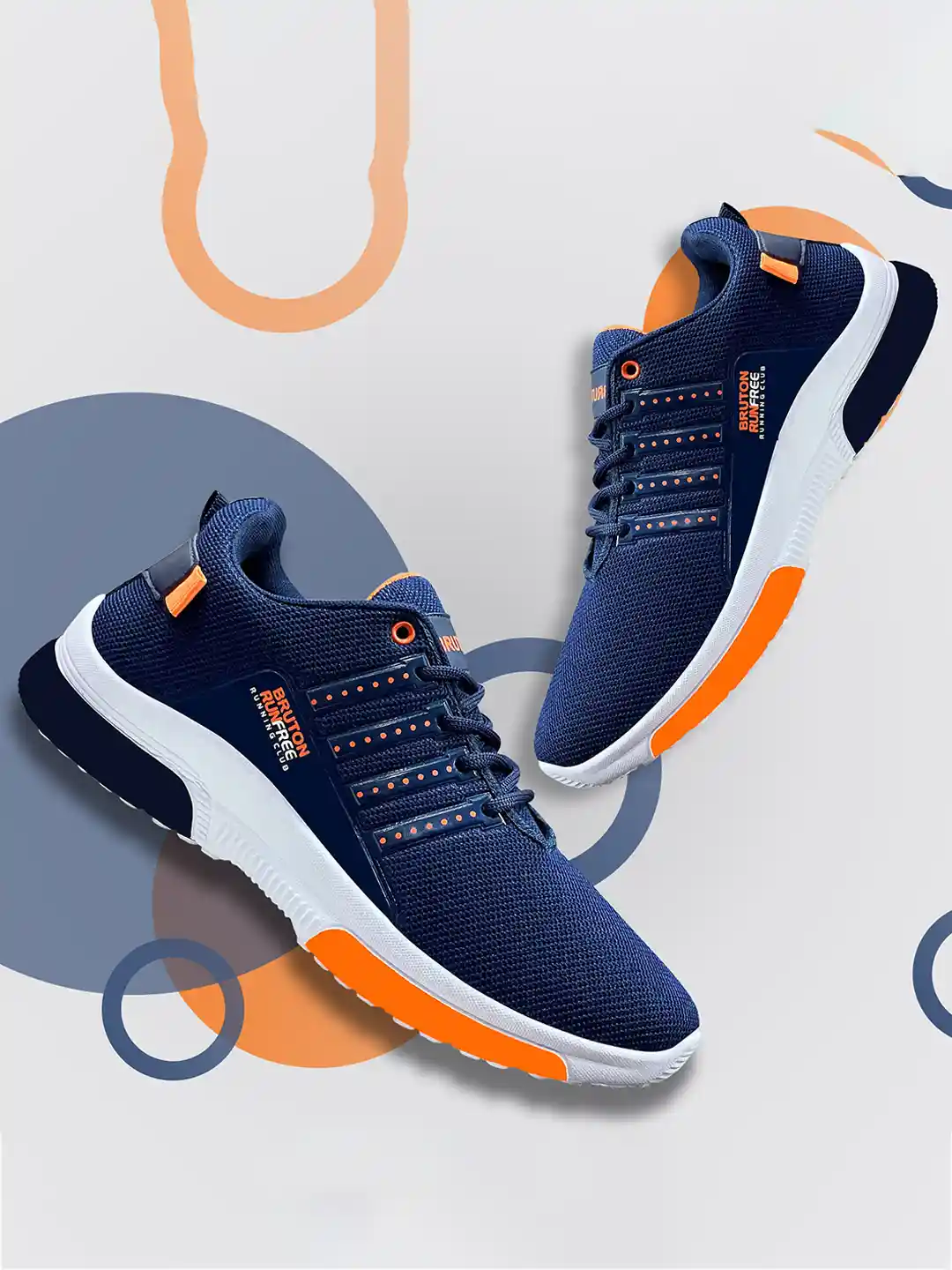 Buy Bruton Men Textured Lightweight Sneakers Casual Shoes for