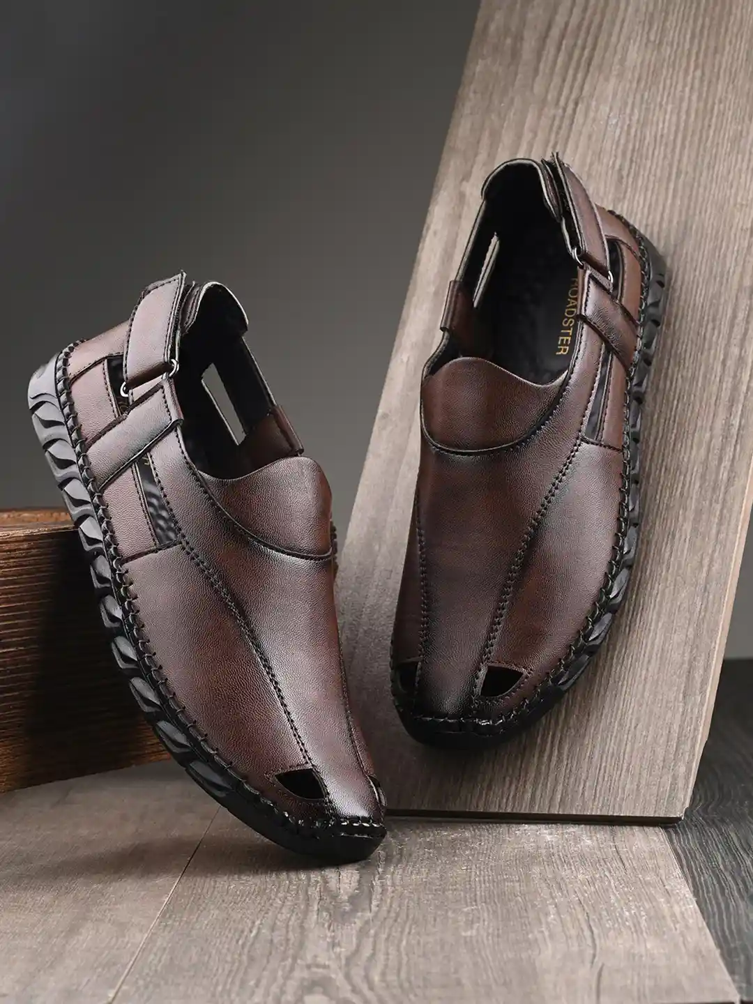 Buy The Roadster Lifestyle Men Brown Textured Shoe-Style