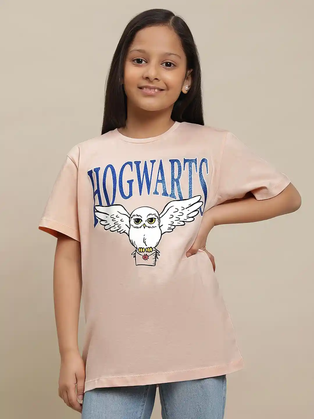 Buy Kids Ville Girls Harry Potter Graphic Printed Pure Cotton