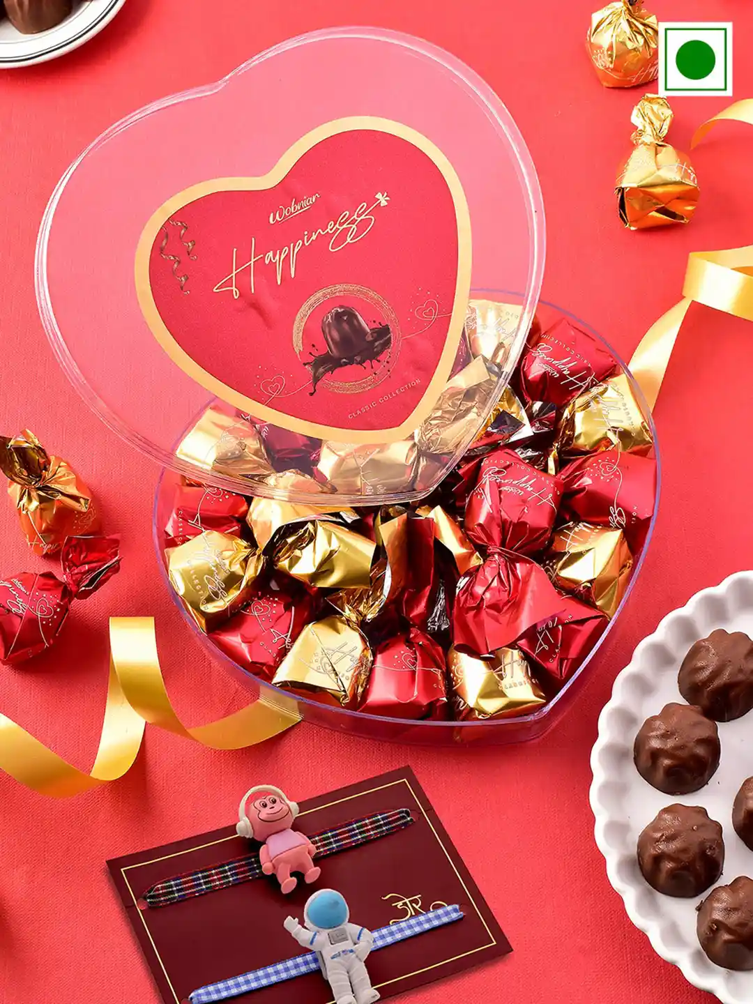 Buy Hyperfoods Kids Rakhi with Wobniar Chocolate Pack- 220gm