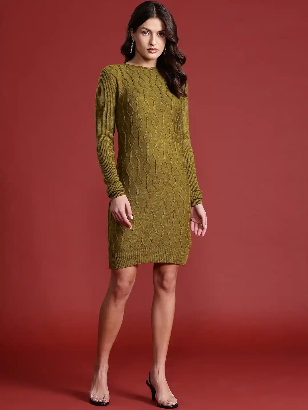 Buy all about you Cable Knit Jumper Dress Dresses for Women