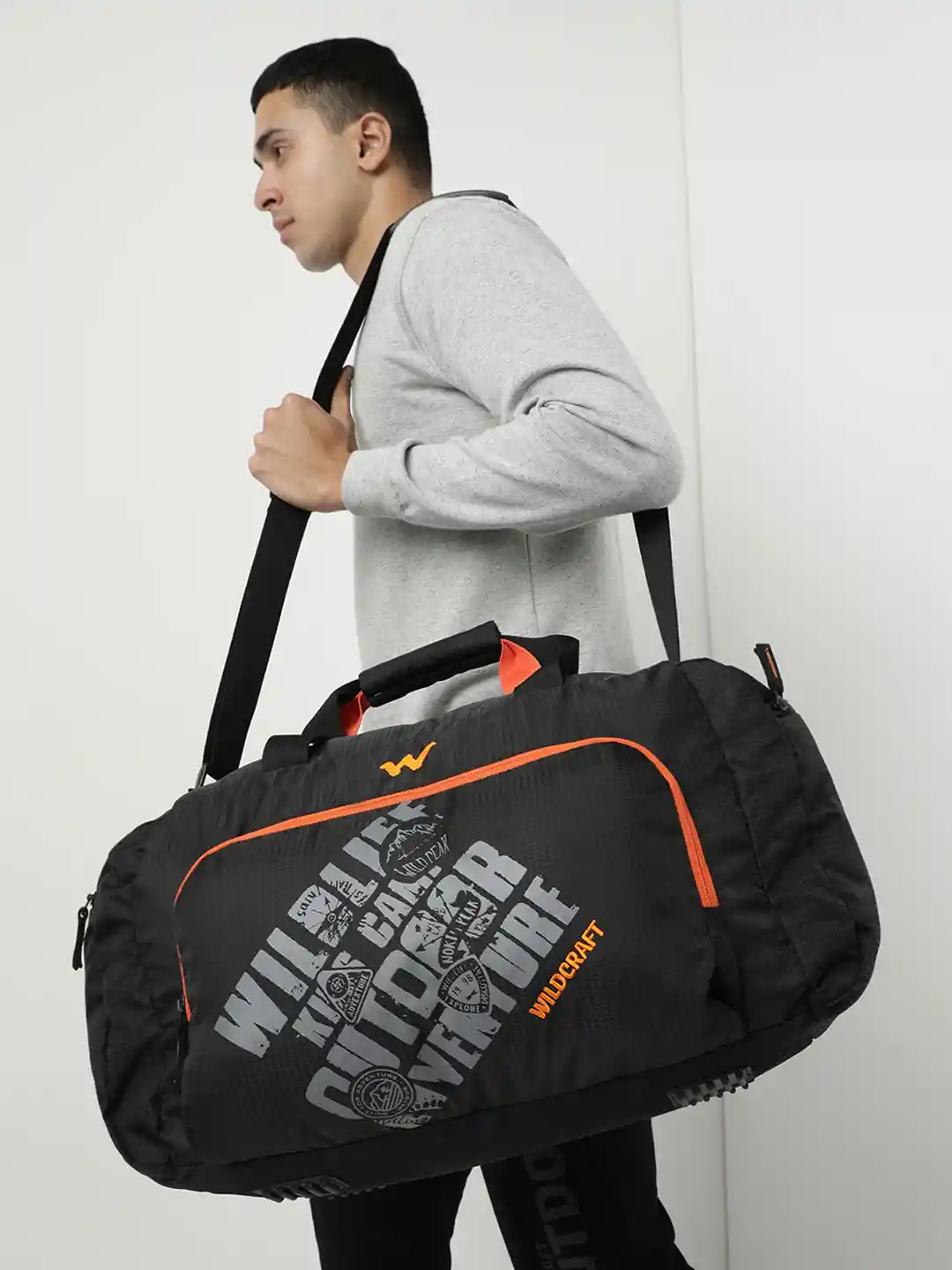 Buy Wildcraft Unisex Air Duff Typography Printed Duffel Bag