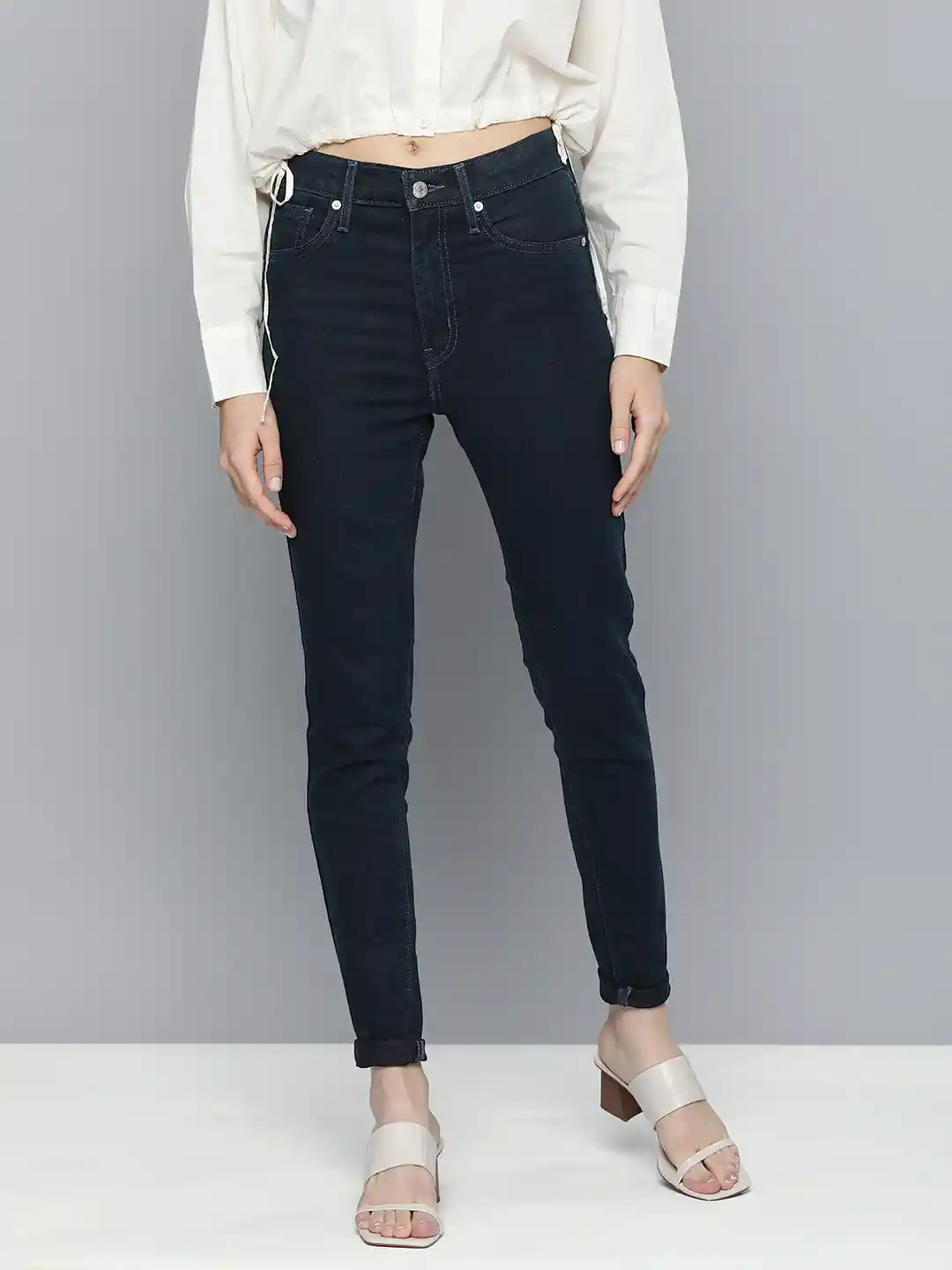 Levis Women Mile Super Skinny Fit High-Rise Stretchable Jeans