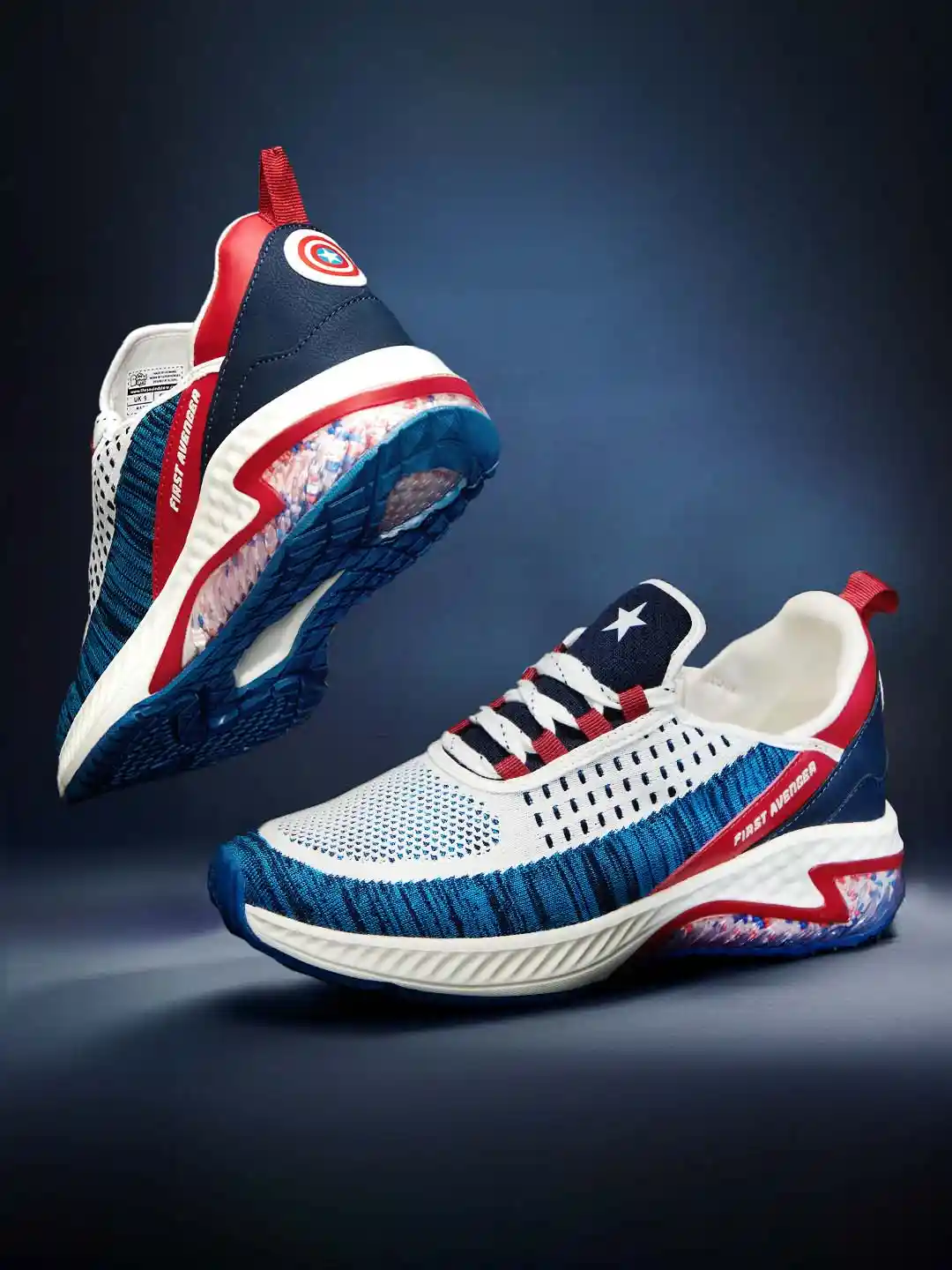 Buy The Souled Store Men White Blue Captain America