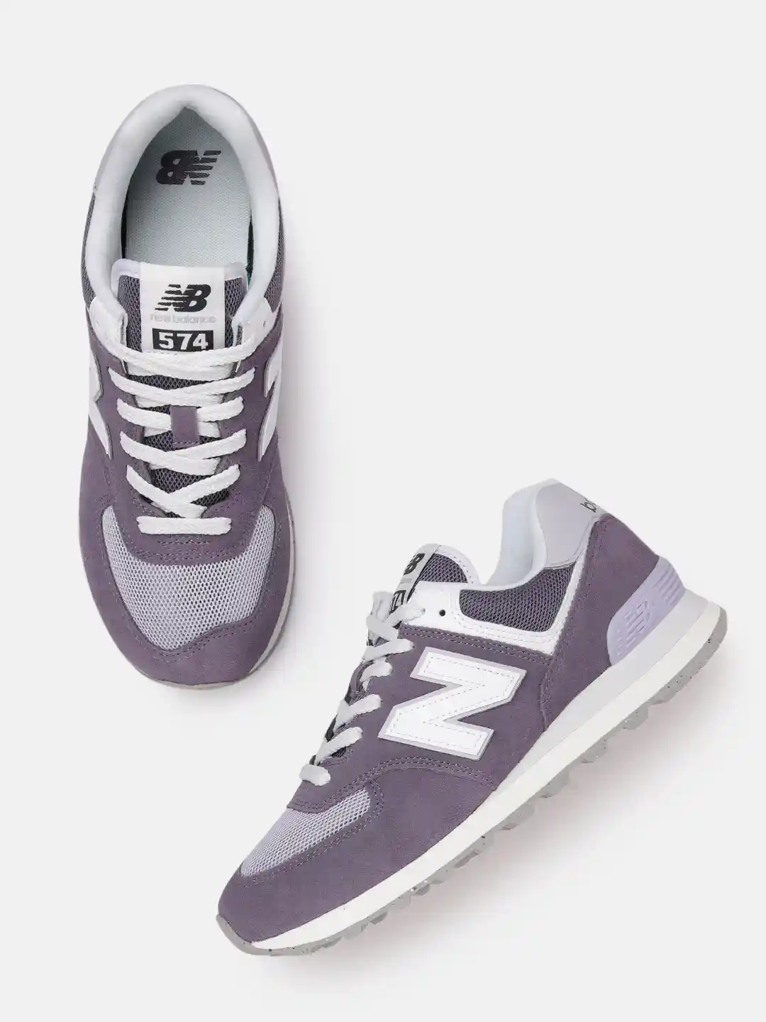 Buy New Balance 574 DARK GREY/PURPLE Unisex Casual Shoes Casual