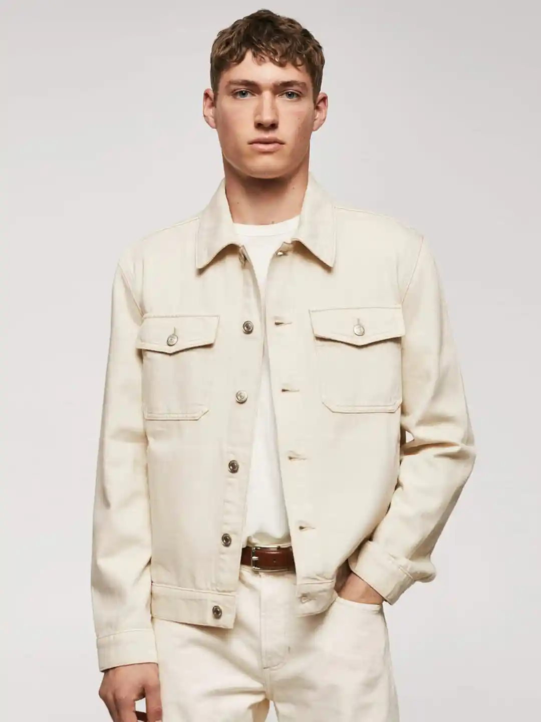 Buy MANGO MAN Pure Cotton Denim Jacket Jackets for Men 24423724