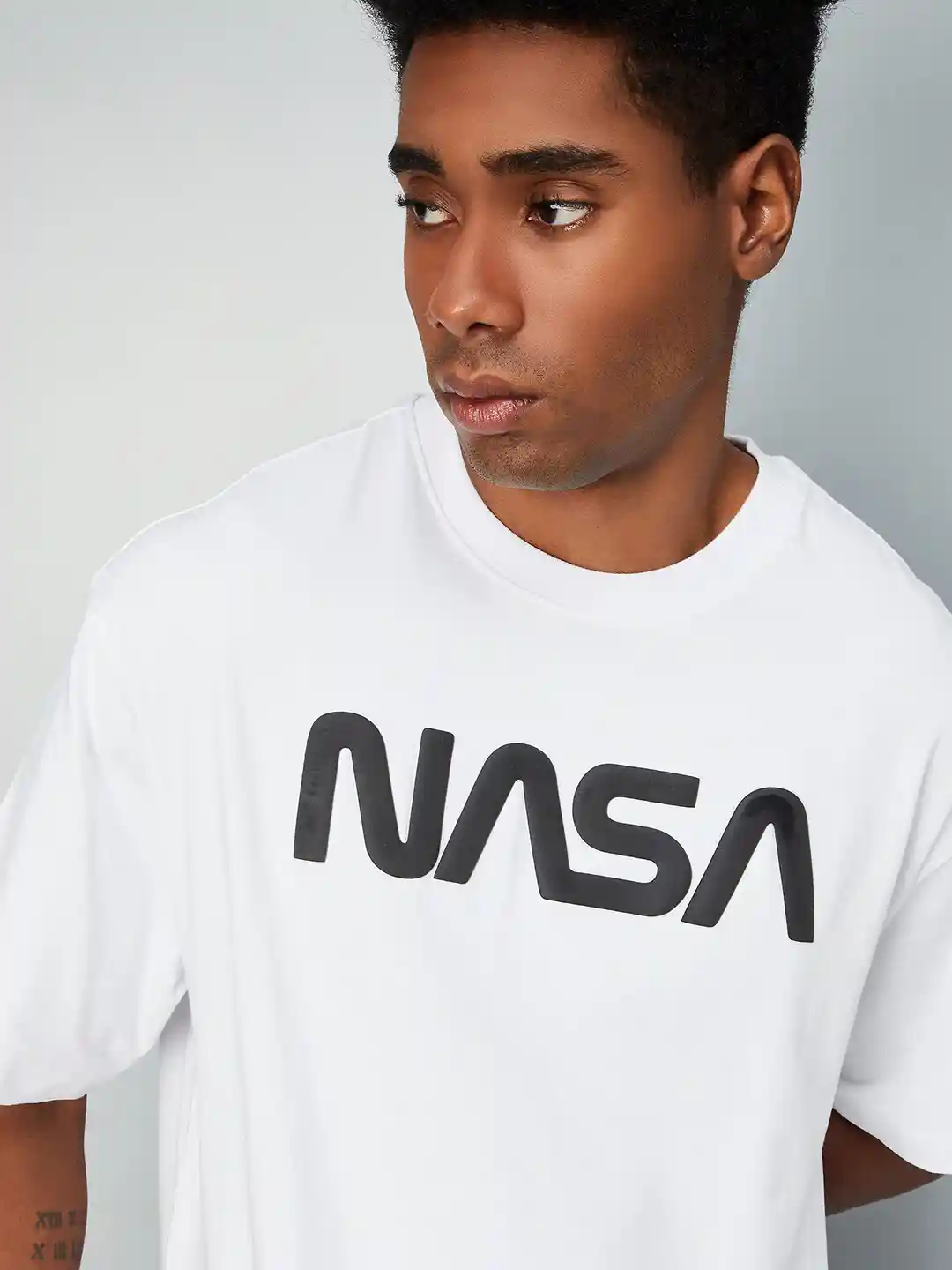 Buy max NASA Printed Drop-Shoulder Pure Cotton T-shirt Tshirts