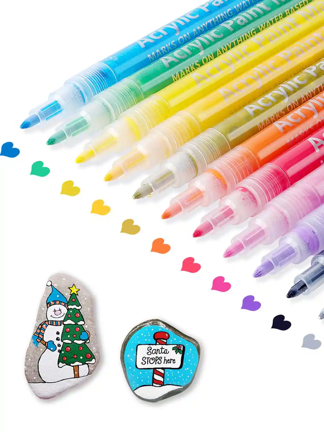 Buy Alexvyan 12-Pcs Acrylic Paint Marker Stationery for Unisex