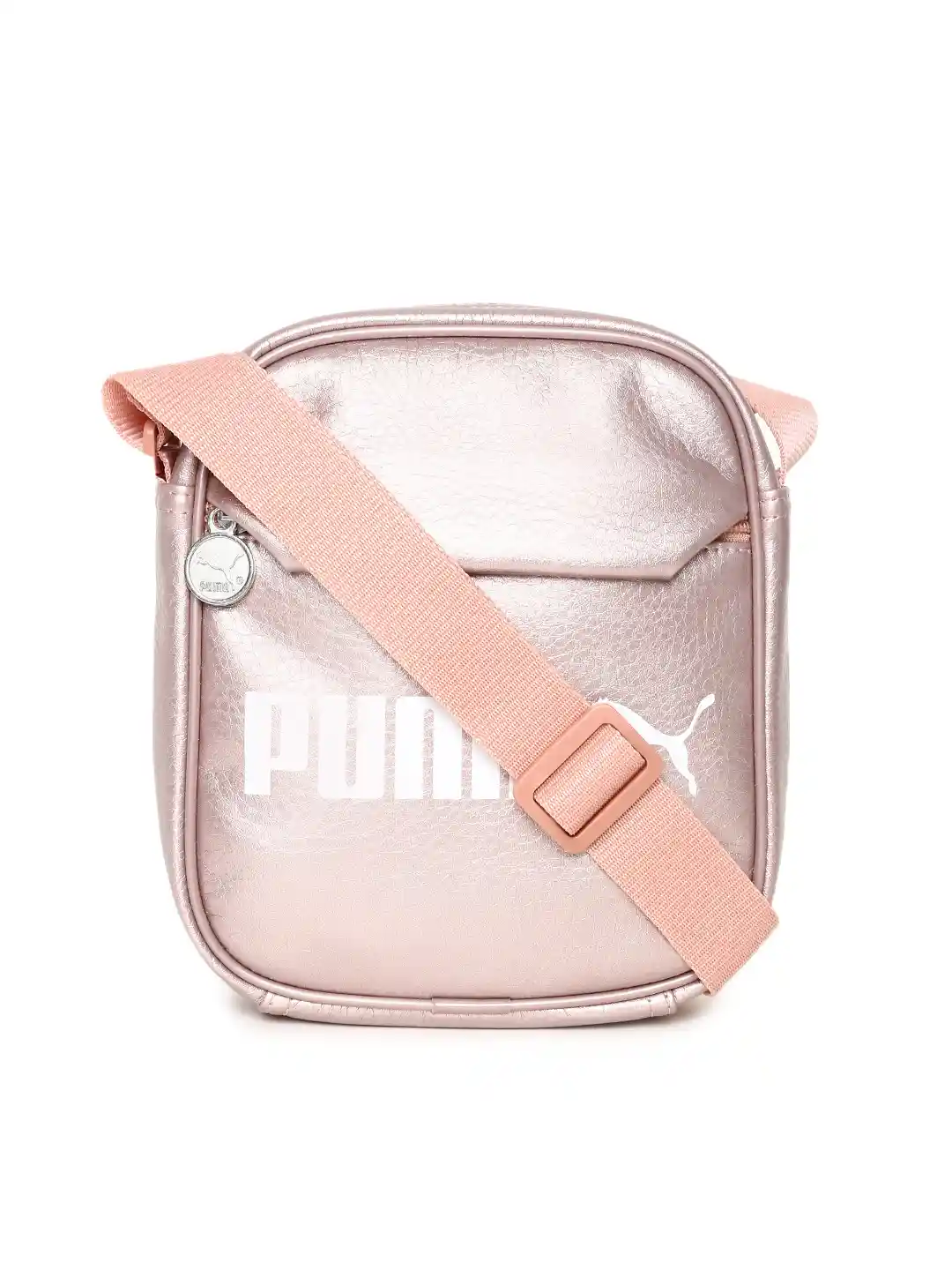 Buy Puma Unisex Metallic Pink Printed Campus Portable Messenger