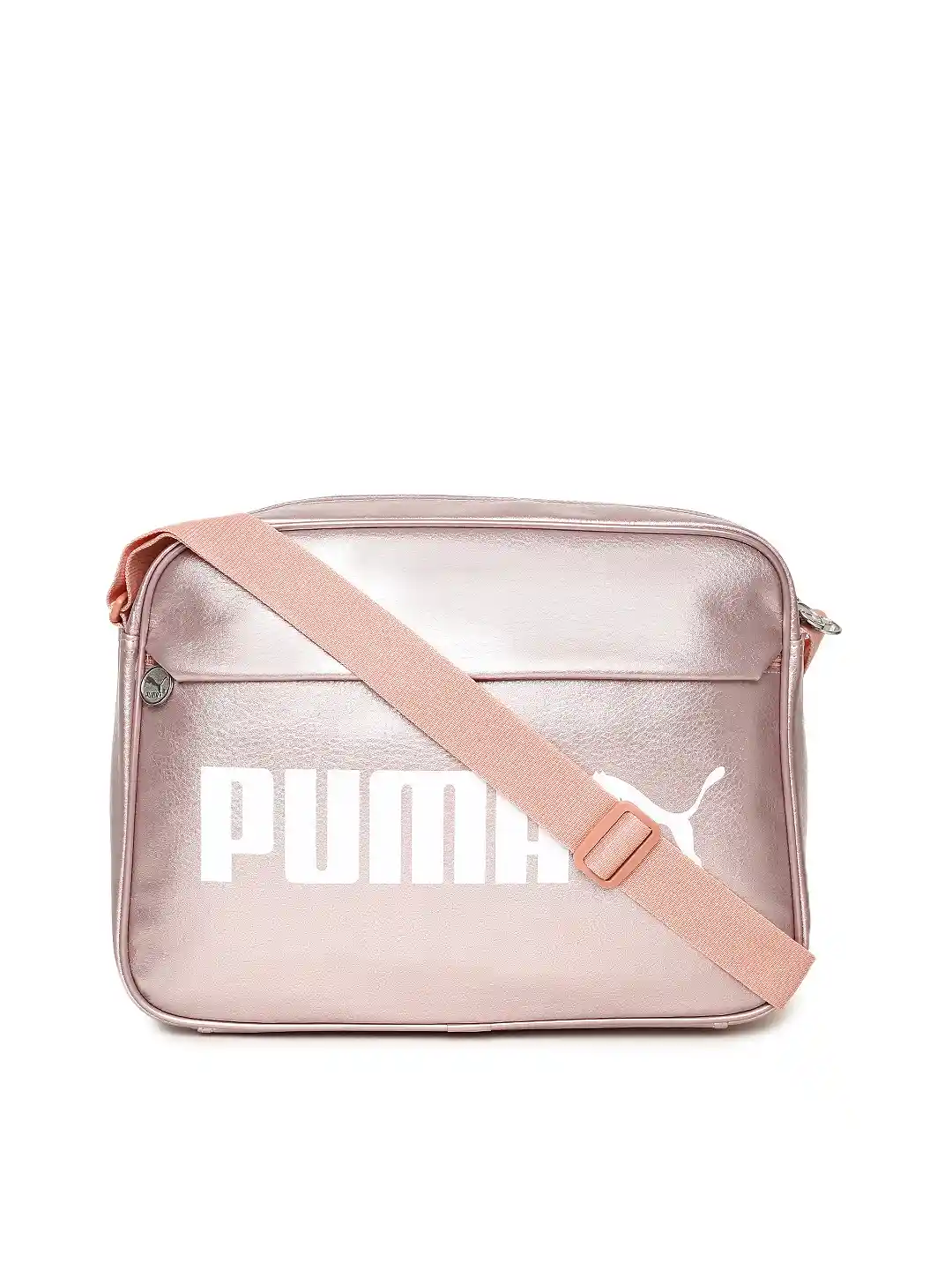 Buy Puma Unisex Pink Printed Campus Reporter Messenger Bag