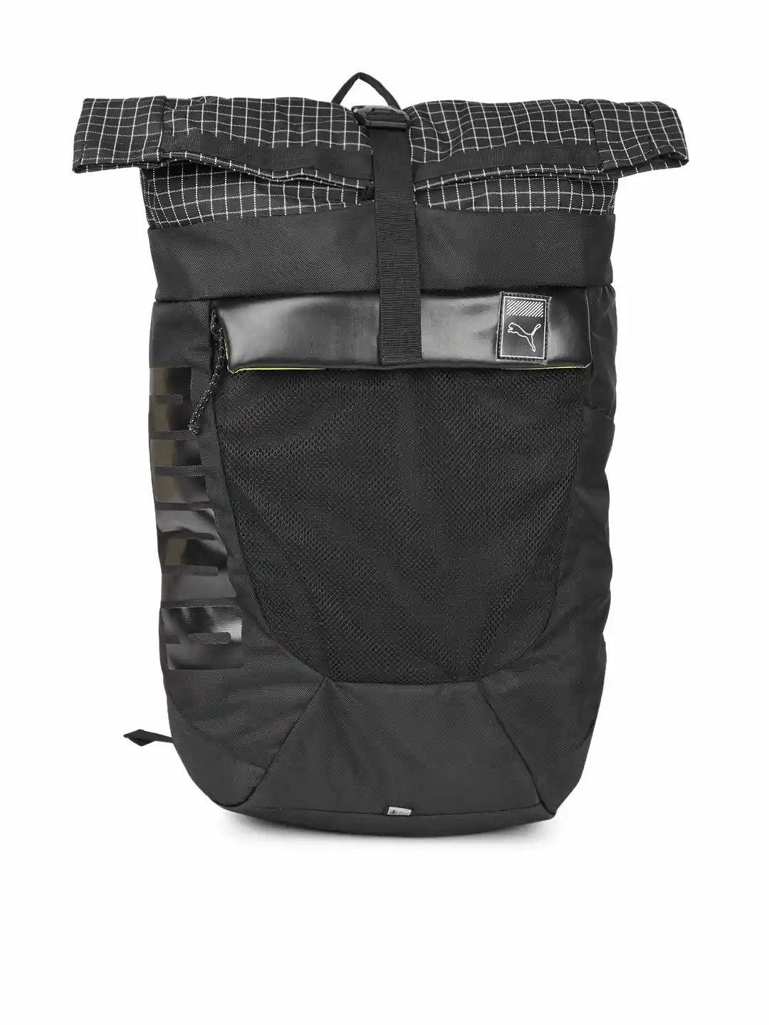 Buy Puma Unisex Black White Urban Training Rolltop Backpack