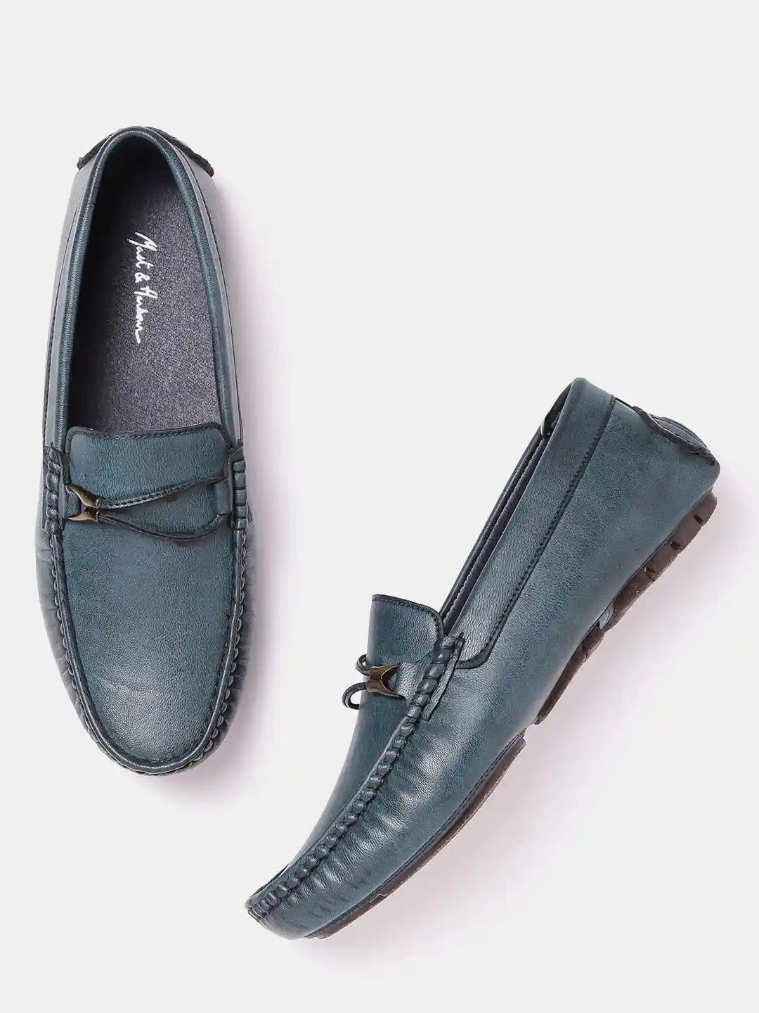 Buy Mast Harbour Men Teal Blue Loafers Casual Shoes for Men