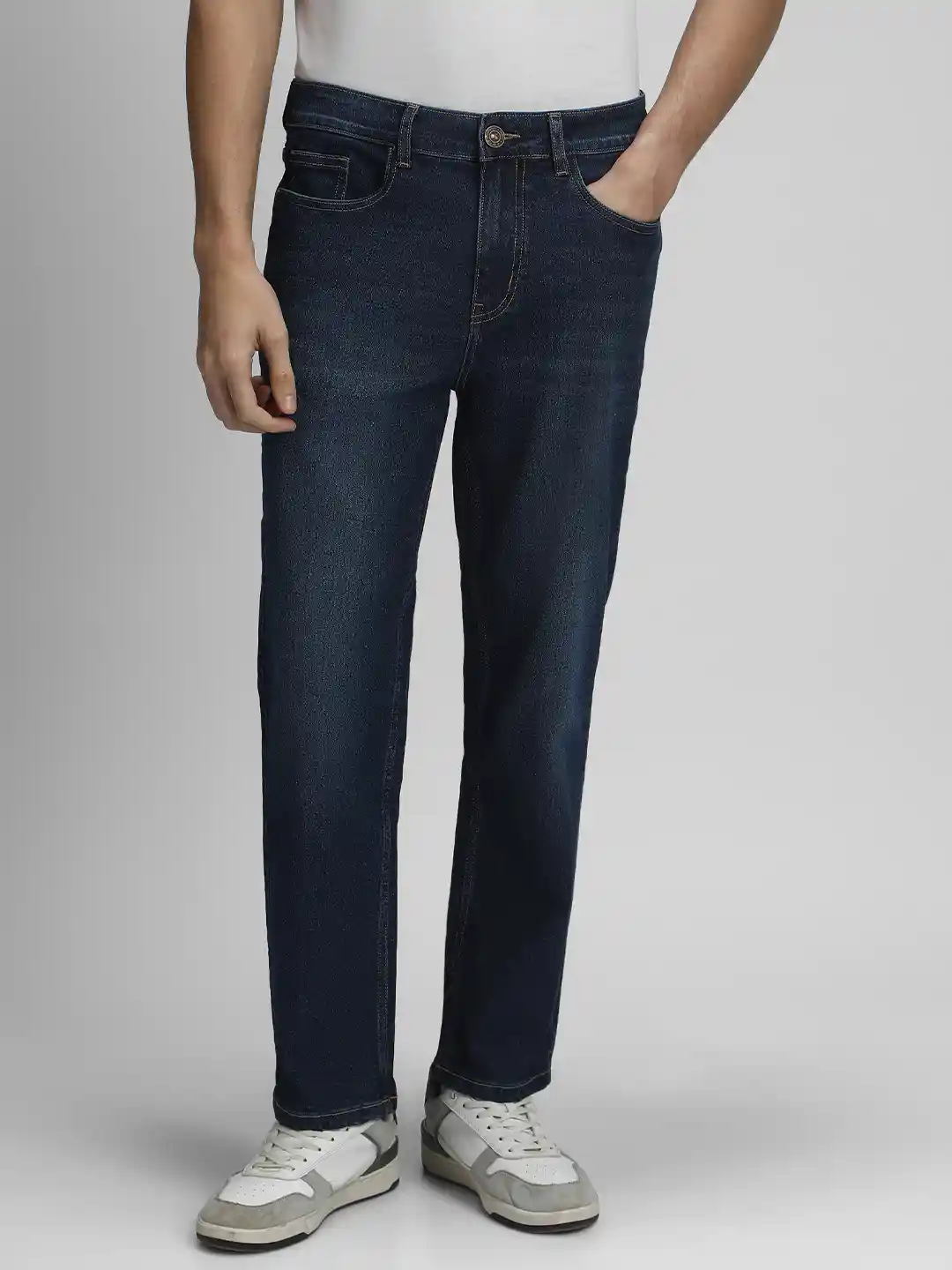 Buy Dennis Lingo Men Clean Look Mid-Rise Straight Fit Jeans