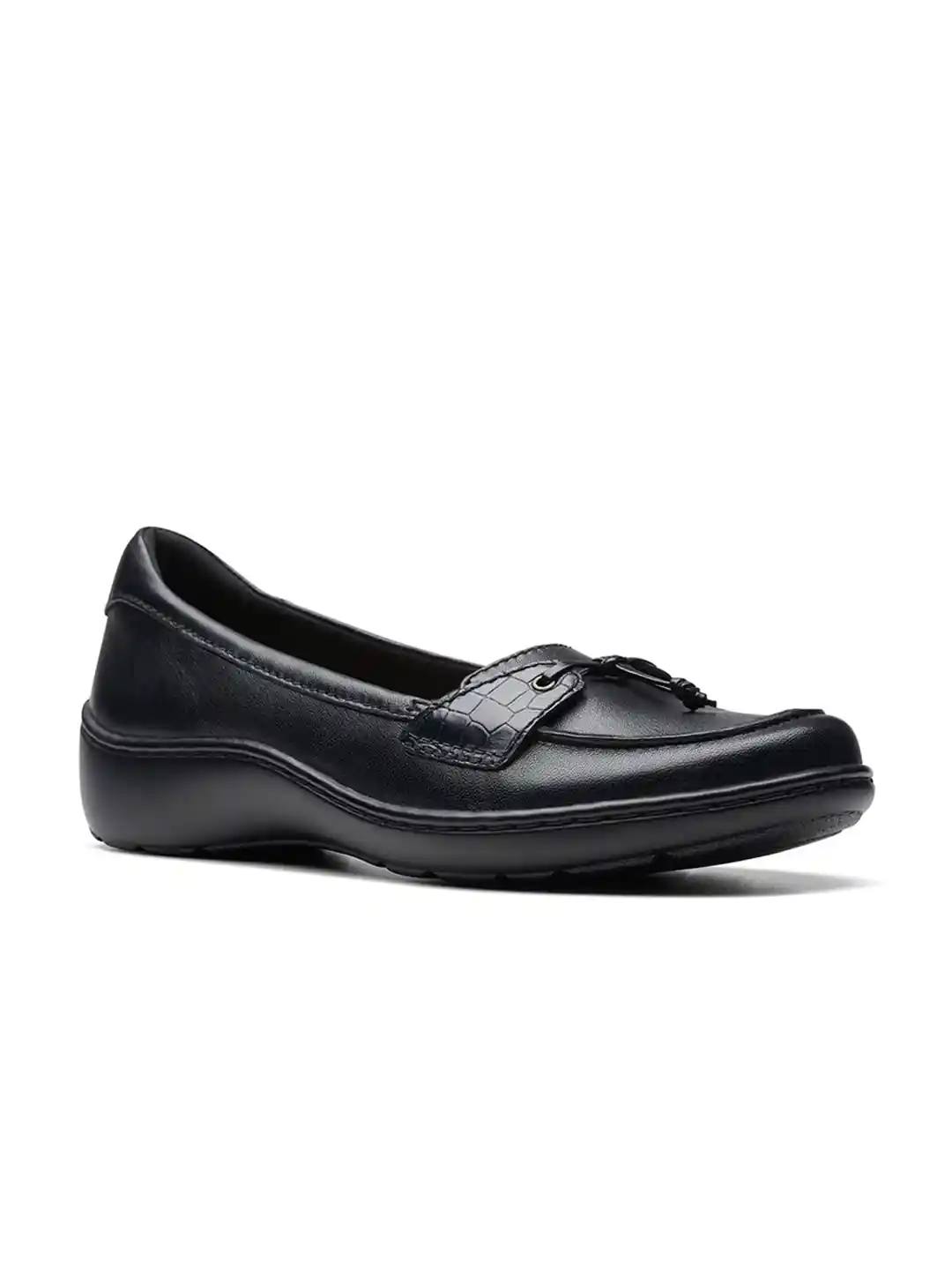 Buy Clarks Women Textured Leather Formal Loafers Formal Shoes