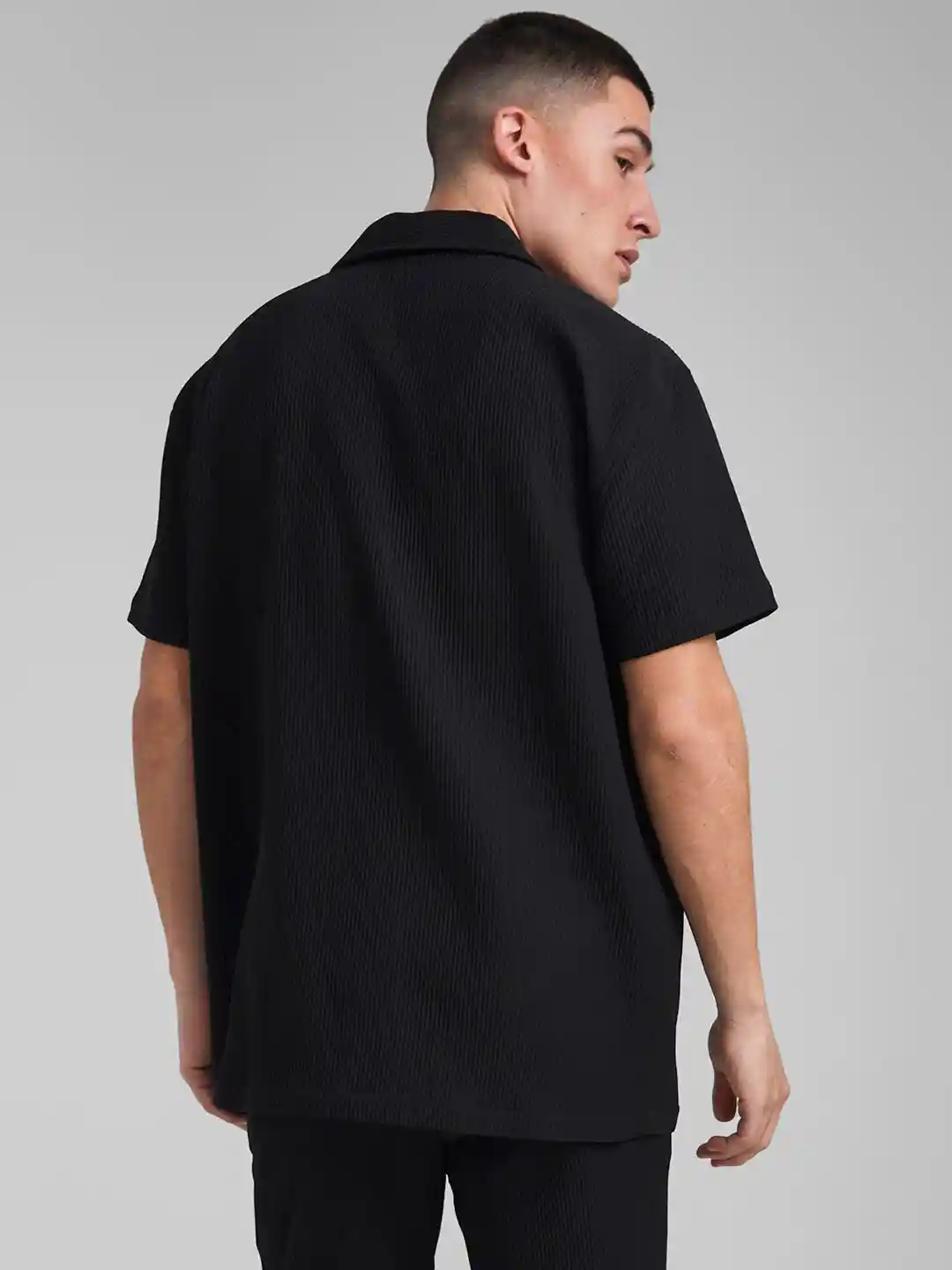 Buy boohooMAN Pleated Oversized Casual Shirt Shirts for Men