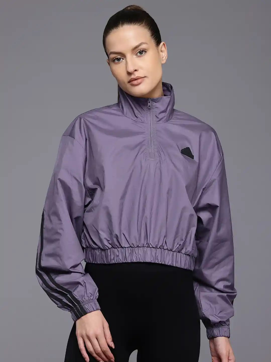 Buy ADIDAS Women Future Icons Striped Sporty Jacket Jackets for
