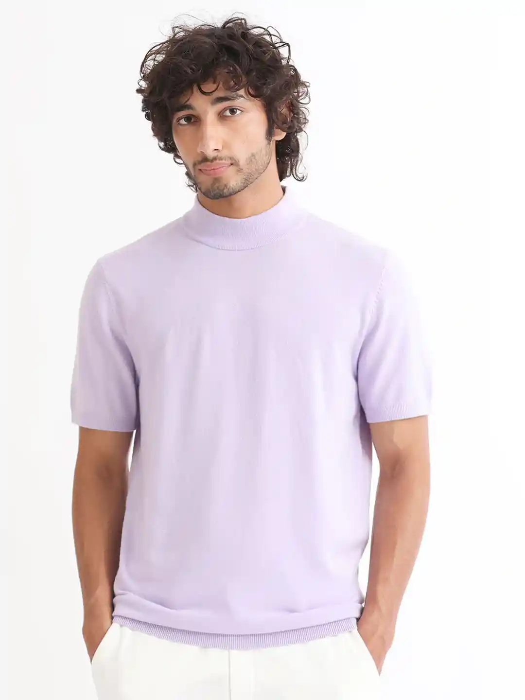 Rare Rabbit Men's Pink Crew Neck Sweater My Jewellery Licht