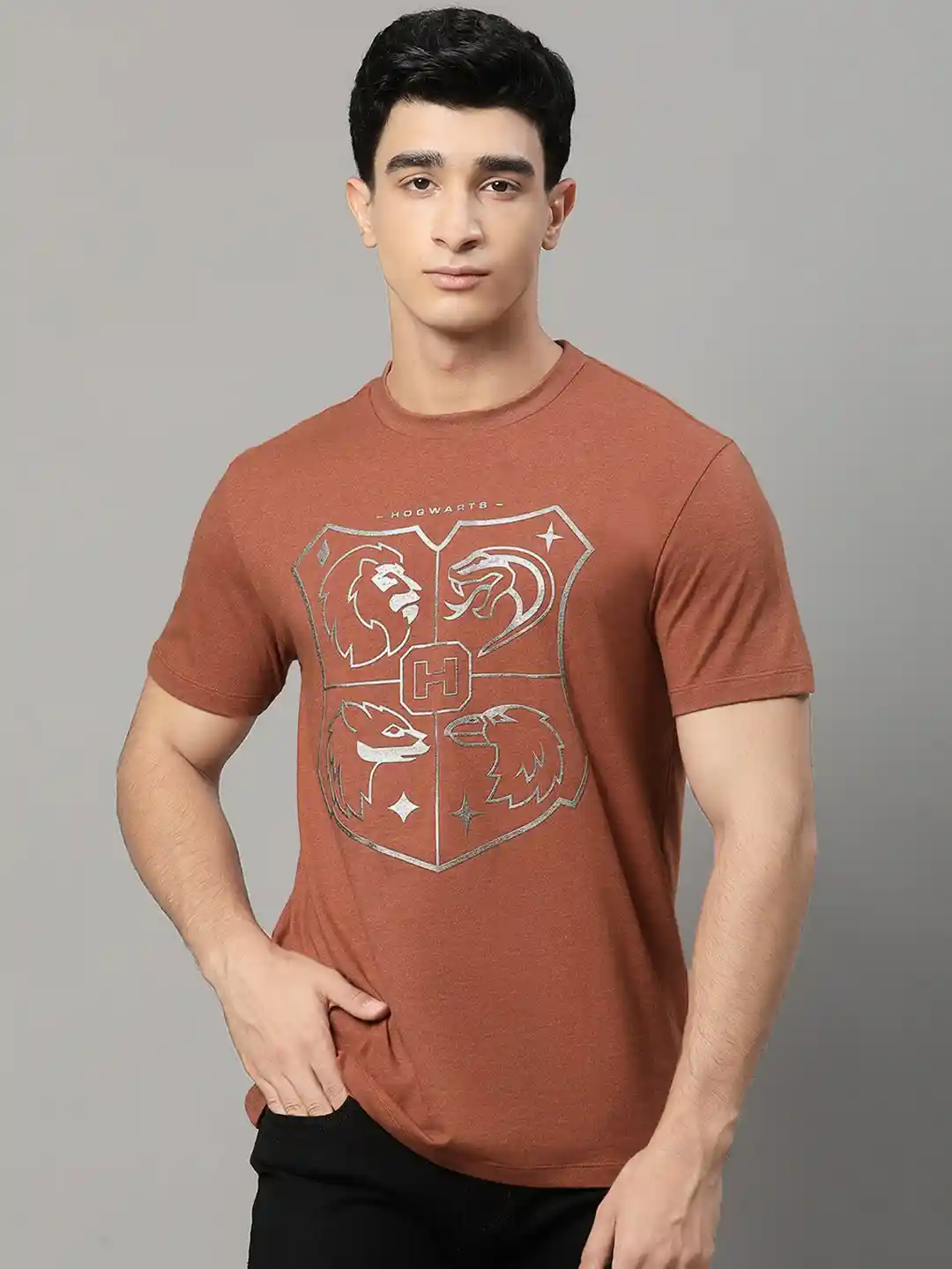 Buy Free Authority Pure Cotton Harry Potter Printed T-shirt