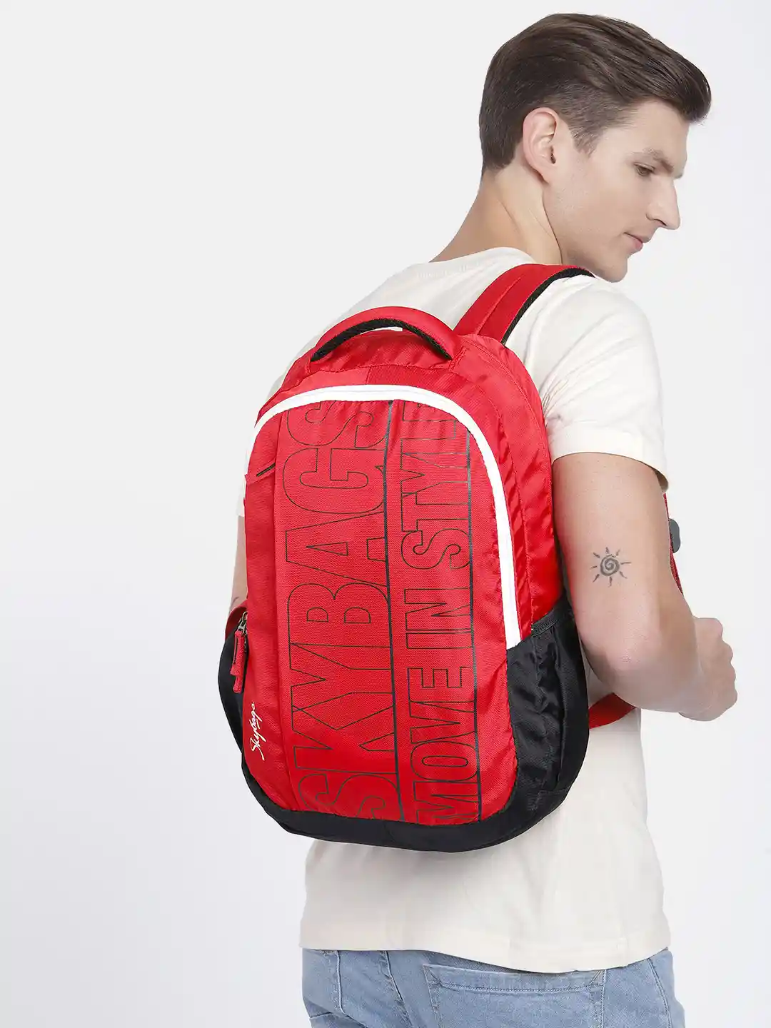 Buy Skybags Unisex Graf Plus 03 Brand Logo Printed Backpack