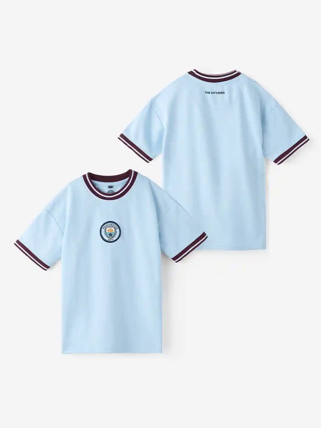 Buy The Souled Store Boys Manchester City Drop Shoulder Sleeves