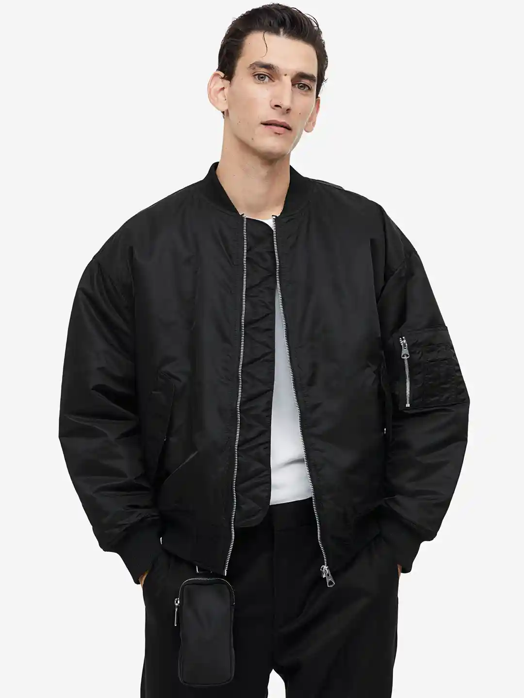 Buy H&M Loose Fit Bomber Jacket Jackets for Men 24584920 Myntra