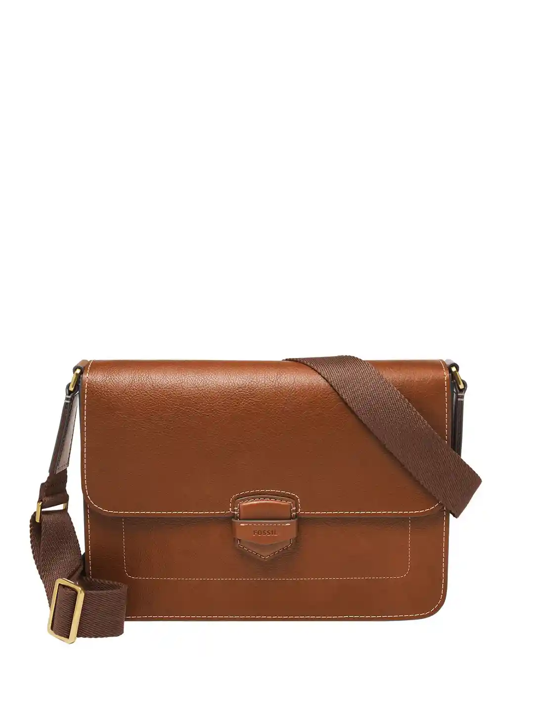 Buy Fossil Men Leather Messenger Bag Messenger Bag for Men