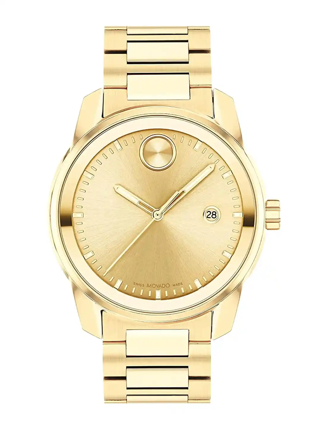 Buy Movado Bold Verso Swiss Qtz Men Gold Round Dial Watch