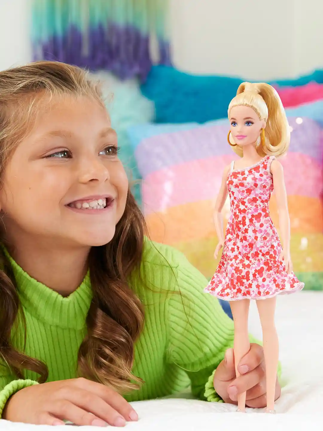 Myntra Barbie Kids Shirt Kids Ville Girls Barbie Printed Round