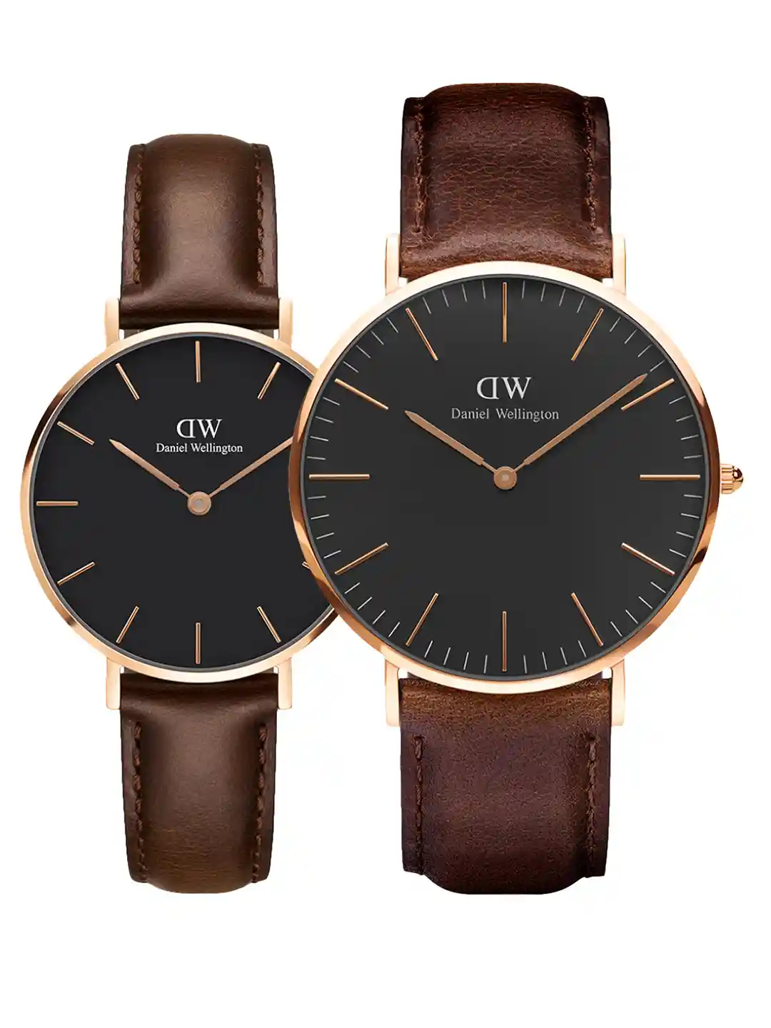 Buy Daniel wellington Unisex Classic Bristol Couple Watch Gift Set