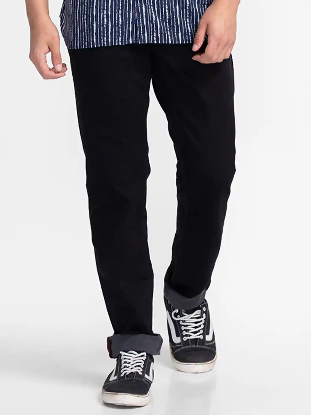 Buy Being Human Men Black Slim Fit Low Distress Jeans Jeans for
