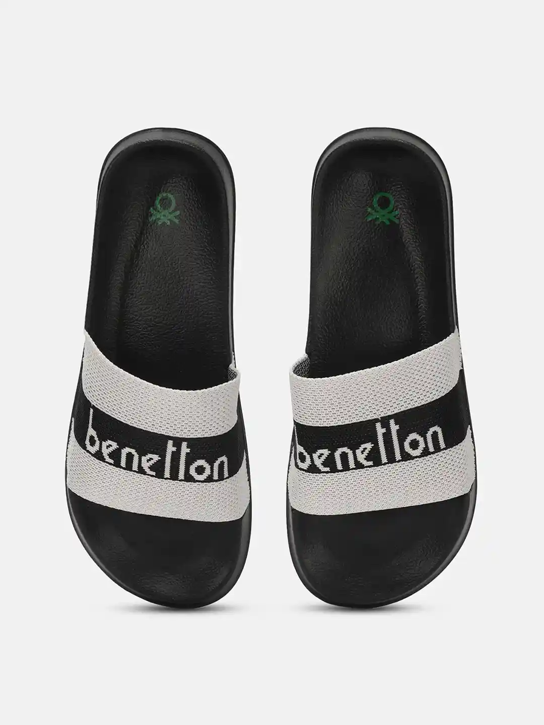 United Colors Of Benetton Slippers Black 50% OFF On United Colors