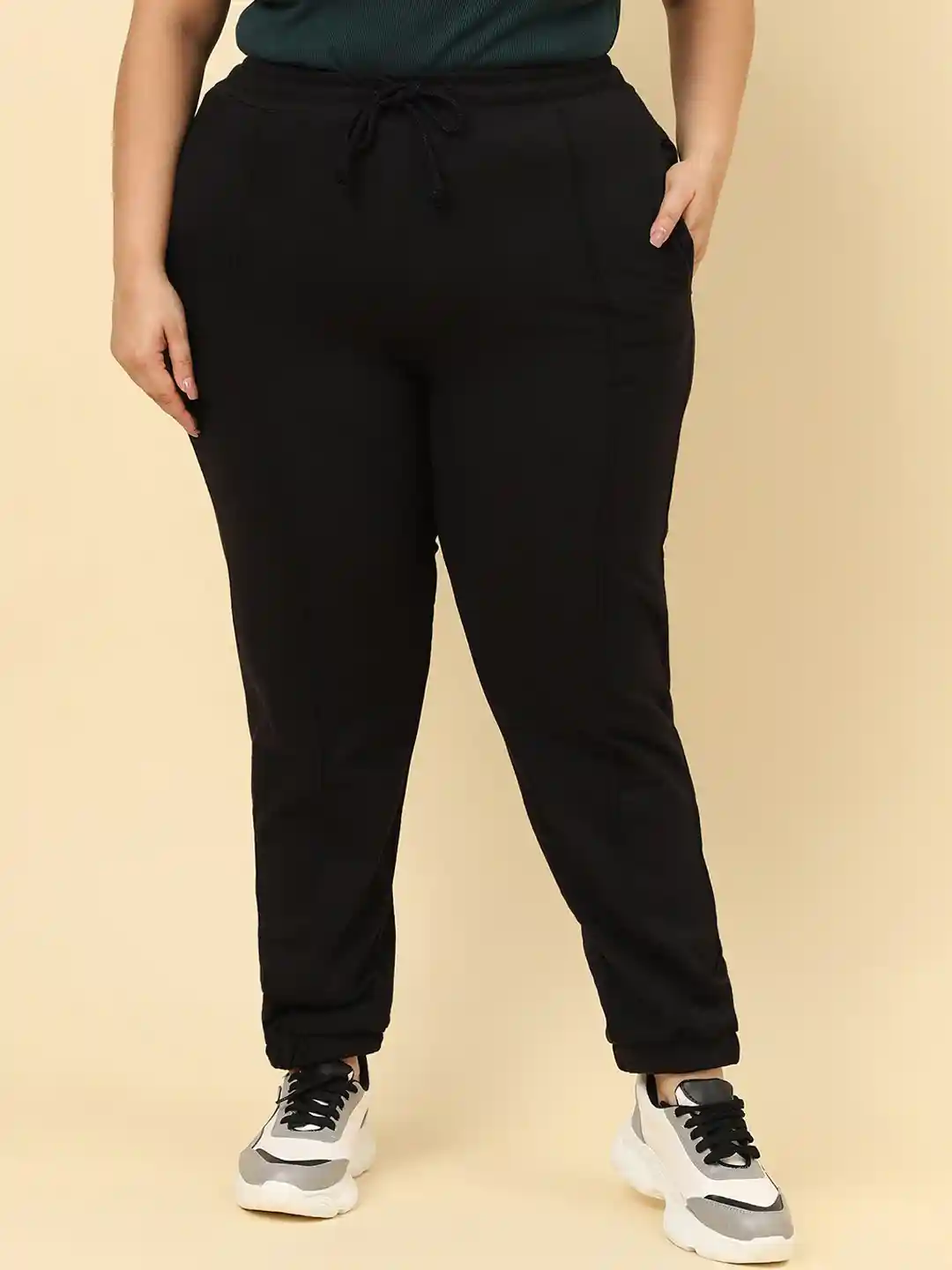Buy UnaOne Women Plus Size Cotton Joggers Track Pants for Women
