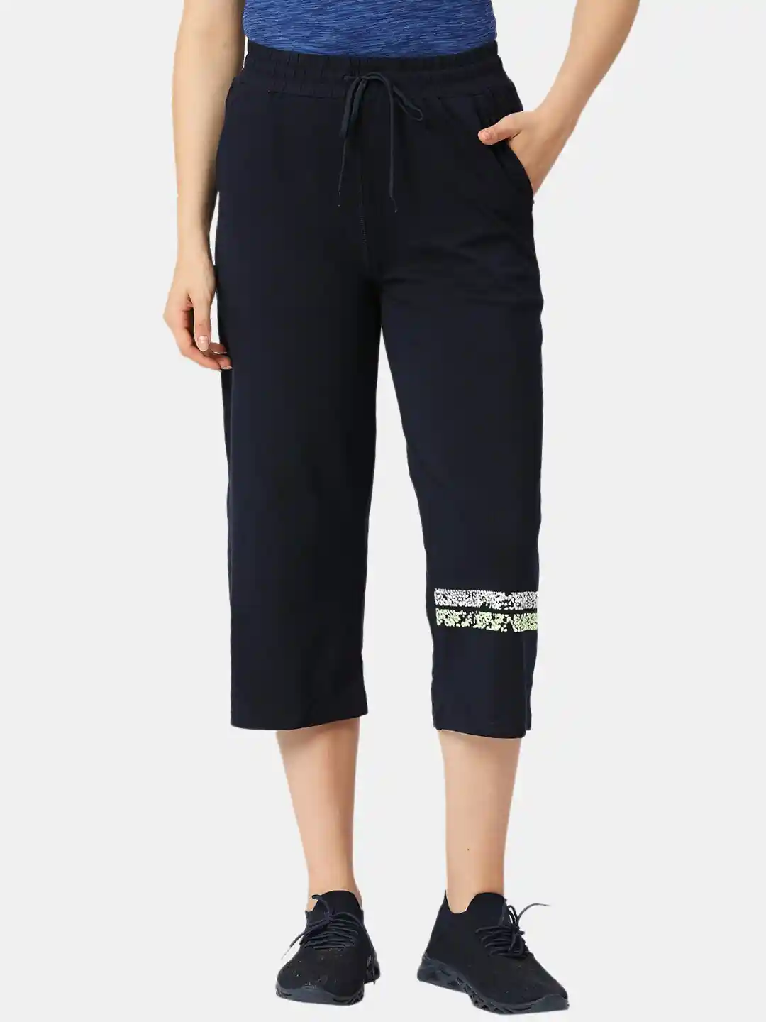 Lovable Sport Women Three Fourth Length Relaxed-Fit Track Pants