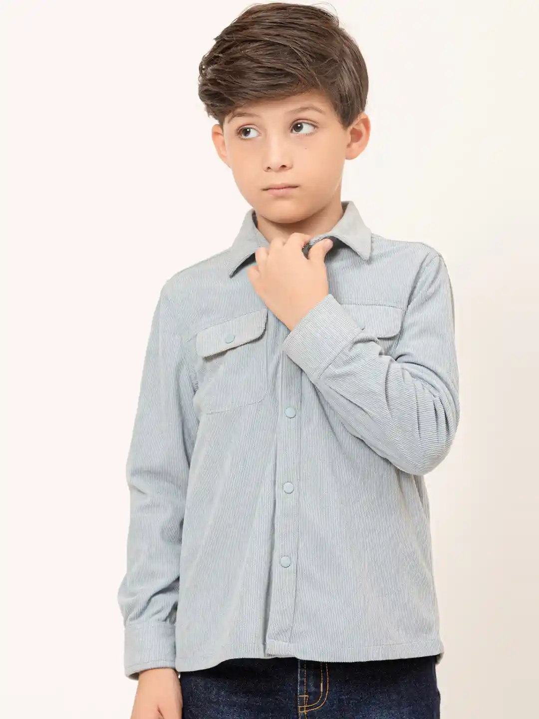 Buy One Friday Boys Relaxed Textured Casual Shirt - Shirts