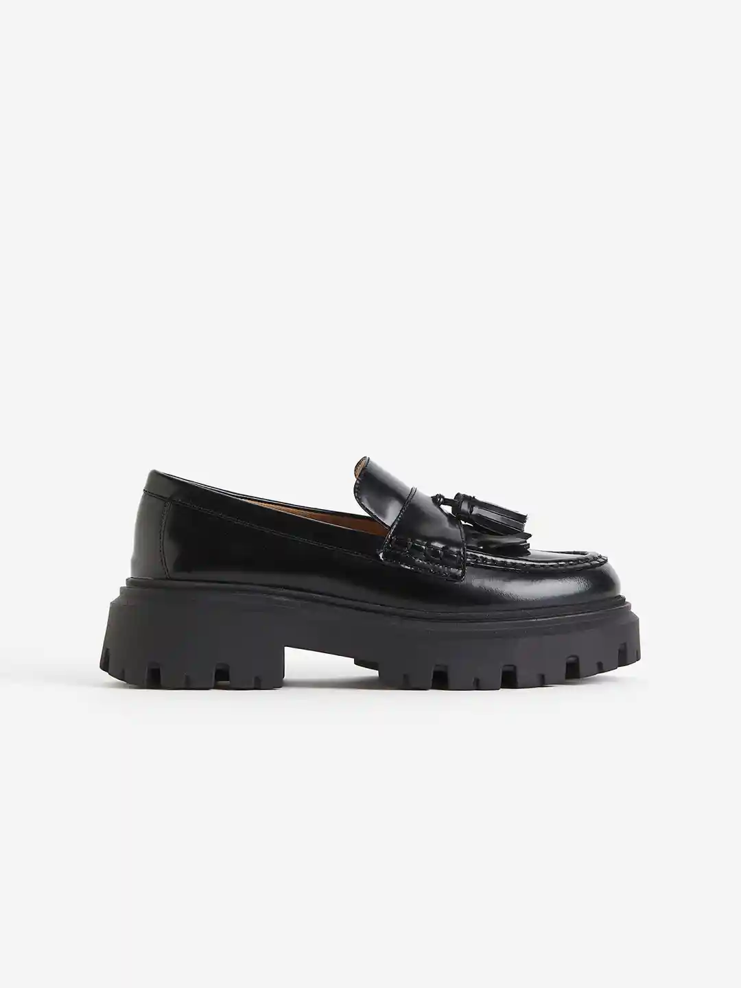 Buy H&M Women Chunky Leather Loafers Casual Shoes for Women