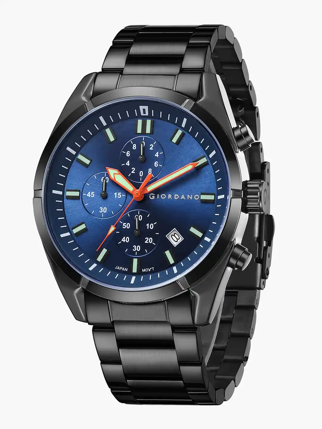 Buy GIORDANO Men Water Resistant Reset Time Bracelet Style Straps