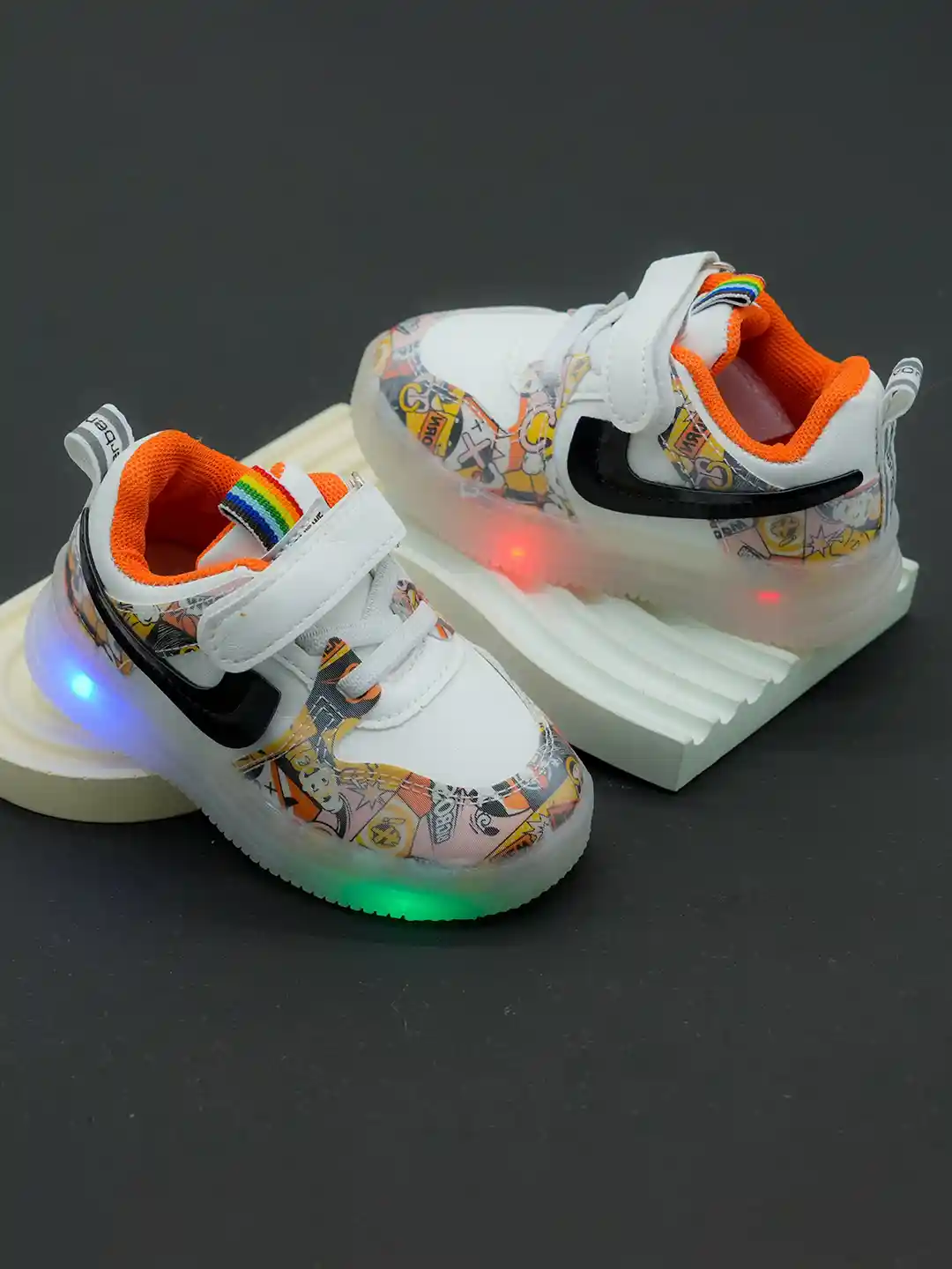 Buy FEETWELL SHOES Kids Printed Sneakers With LED Lights Casual