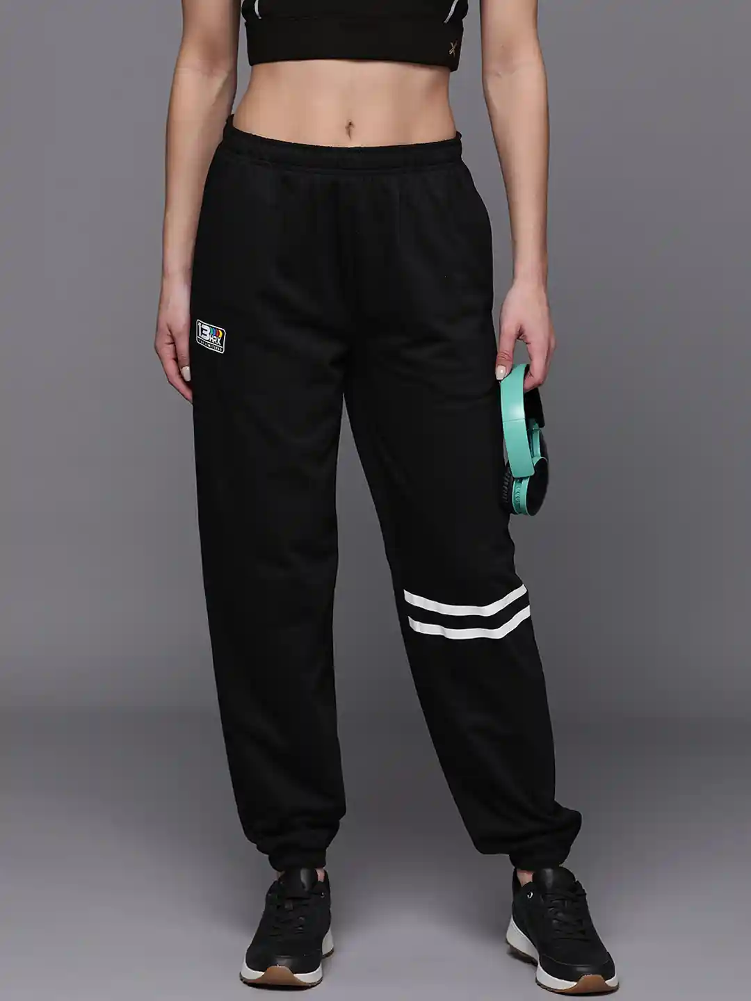 HRX by Hrithik Roshan Women Striped Detail Joggers