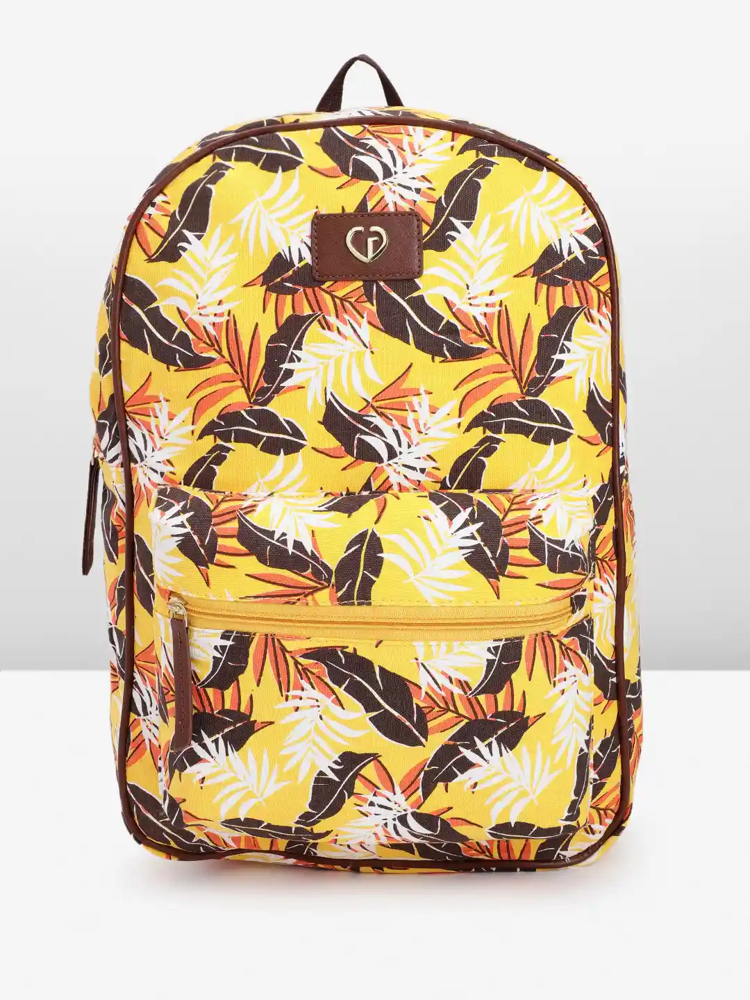 Caprese Shay Women Yellow Large Backpack