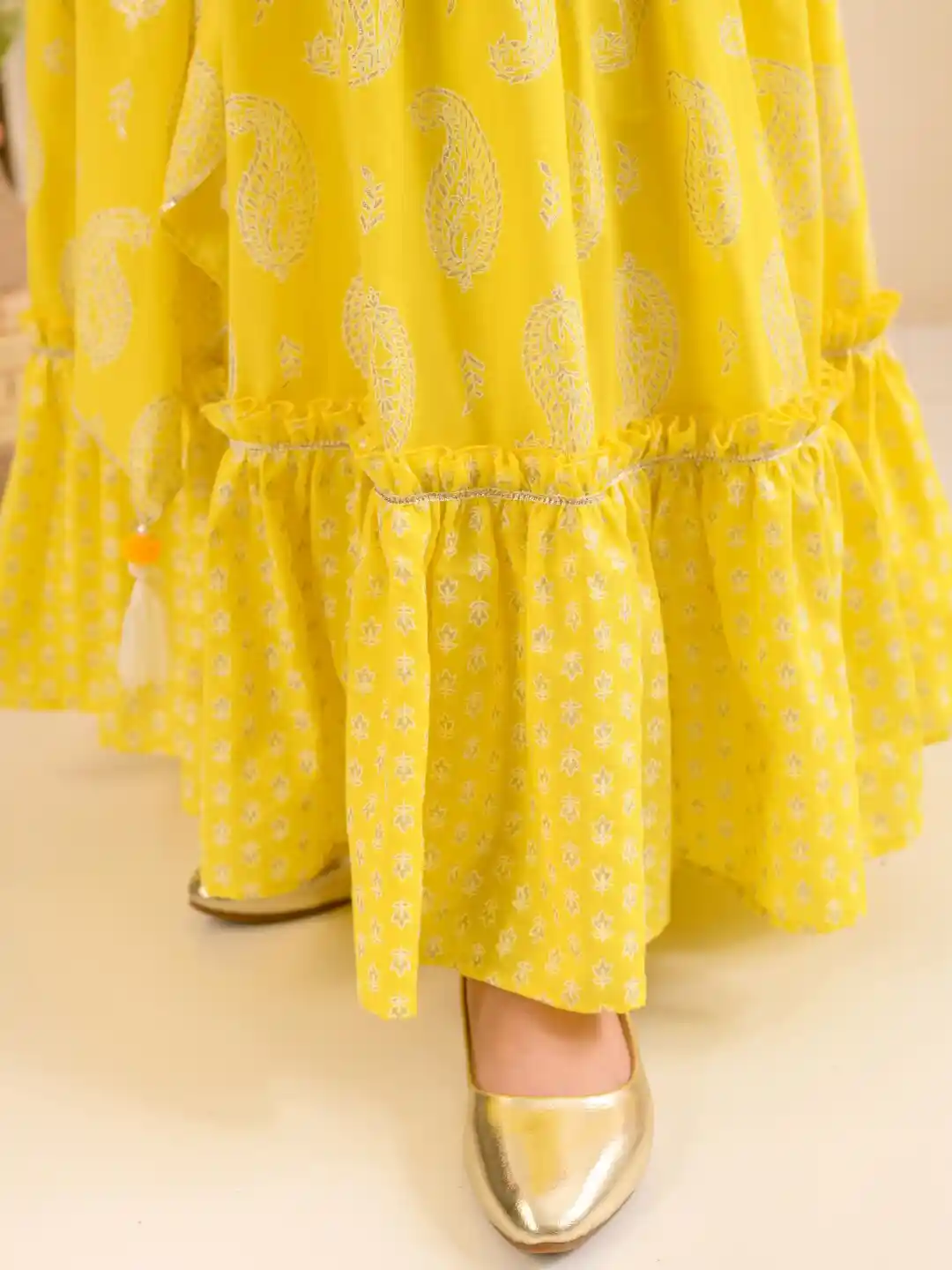 Buy Pspeaches Girls Floral Printed Maxi Cotton Ethnic Dresses With