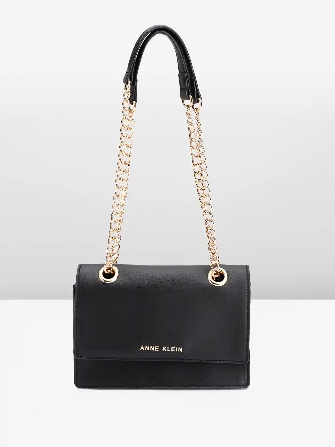 ANNE KLEIN Snake Skin Textured Detail Structured Sling Bag