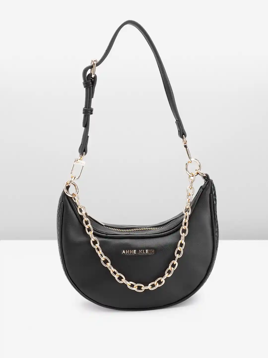 Buy ANNE KLEIN Snake Skin Textured Detail Structured Shoulder Bag